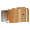 Garden Shed Brown 277x279x179 Galvanised Steel K7A8