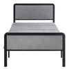 3FT Single Bed Frame Folding Guest Bed Metal Platform with Headboard & Footboard