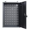 Wall Mounted Hanging Lockable Cabinet Garage Tools Parts Storage Cupboard Metal