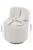 Sherpa Fabric Swivel Accent Armchair 360 Degree Swivel Barrel Chair w/Storage