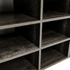 Multi-Storage Bench Shoe Rack w/10 Compartments Cushion Seat Shoe Organizer Grey