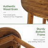 80cm Round Dining Table for 4-6, Modern Circle Kitchen Table for Dining Room