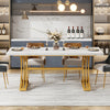 Tribesigns 160cm Rectangular Dining Table for 4 to 6, Modern White Kitchen Table