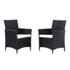 Rattan Garden Furniture Sets 4/6 PCS Rattan Chairs and Table Balcony Bistro Set