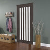 PVC Folding Concertina Door Gloss Sliding Door Panel Washable Bi Divider Screen