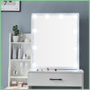 Dressing Table Mirror & LED Light Stool Makeup Vanity Set Desk Organizer Dresser