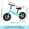 12'' Kids Balance Bike Training Running Bicycle for Toddler Adjustable Seat Gift