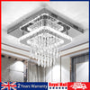 30CM Modern LED Crystal Ceiling Light Square Minimalist Lamp Living Room Zndpeah