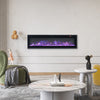 50 Inch Led 9 Flames Insert Wall Mounted & Inset Electric Fire Fireplace W/ Foot