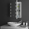 Bathroom Dimmable LED Light Up Mirror Cabinet W/ Storage/Demister/Sensor Switch