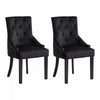 1/2/4/6 Dining Chairs Armchair High Back Linen/Velvet Upholstered Wood Legs Home