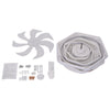 LED Ceiling Fan with Light Dimmable Ceiling Fan with Remote for Living Bedroom