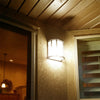 Vintage Metal Outdoor Garden Lantern Light Wall Mounted Waterproof Glass Sconce
