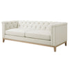 Dusk Chesterfield 3 Seater Sofa - Cream Linen RRP £999