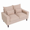 Modern L-Shaped Corner Sofa 2 3 Seater Armchair Couch With Footstool