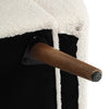Beige Teddy Velvet Ottoman Stool With Lift Up Storage Bench Padded Footstool Box