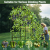 220cm Garden Arch Trellis Extra Tall Metal Tunnel Trellises Arbors with Stakes