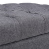 Vintage Padded Bench Stool Footstool Chair Rectangle Seat Studded Buttoned Stand