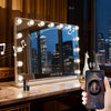 Hollywood Vanity Mirror 58x46cm 15 LED Bulbs make up mirror Bluetooth