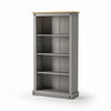 Corona Bookcase Grey Medium Display Cabinet Shelving Unit Solid Pine Mexican