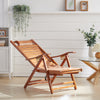 Bamboo Recliner Chair Outdoor Sun Lounger Garden Patio Adjustable Furniture ECO