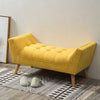 Chenille Window Seat Bed End Sofa Chair Chaise Lounge Bench Pouffe Bedroom Stool