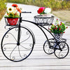 Tricycle Planter Chic Metal Plant Stand Baskets Bicycle Garden Bike Flower Pot