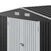 12 x 10ft Outdoor Garden Storage Shed for Backyard PatioLockable, Double Windows