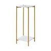 90cm Plant Stand 2/3-Tier Flower Holder Tall Side End Table with Golden Frame