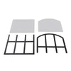 Extra Large Arched Wall Mirror Sticker Black Wooden Framed Window Style Mirror