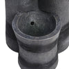 Outdoor Solar Garden Water Feature Auto Water Flowing Rockery Fountain w/ Lights