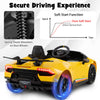 Toddlers 12V Ride On Toy Car Electric Vehicles with Remote Control-Yellow