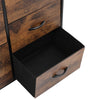 Industrial Storage Drawers Cabinet & Shelf Rustic Chest of Drawers Dresser Unit