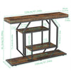 Industrial Wooden Retro Narrow Slim Console Table Side Table Hallway Furniture