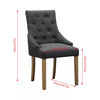 1/2/4/6 Dining Chairs Armchair High Back Linen/Velvet Upholstered Wood Legs Home