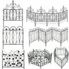 Large Rustproof Metal Garden Fence Lawn Grass Edging Picket Border Wall Trellis