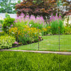 Rustproof Powder-Coated Metal Fence Flower Edging Fence-Black