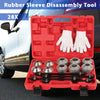 28PCS PRESS AND PULL SLEEVE KIT SEAL BUSH BEARING REMOVER INSTALLER SET UK