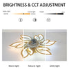 Stylish Ceiling Fan Light Dimmable LED Fan Lamp Bedroom Living Room APP Control