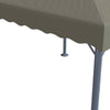 Gazebo with LED String Lights 300x300 cm Taupe Aluminium vidaXL