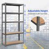 Multipurpose Display Stand 5 Shelf Storage Rack Garage Shelving Unit-Grey