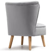 Small Wingback Oyster Armchair Scallop Shell Dining Chair Lounge Occasional Sofa