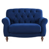 Dusk Hebden Royal Blue Velvet Loveseat RRP £439