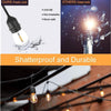 65ft HEAVY DUTY FESTOON E27 IP65 WATERPROOF LED OUTDOOR GARDEN STRING LIGHTS UK