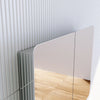 Bathroom Mirror Cabinet with Shelf Storage Double Door Stainless Steel 800×600mm