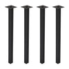 27.5 Inch Table Legs Long Column Upright Metal Frame 4pcs for Coffee Table/Bench