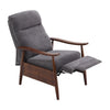 Modern Wooden Frame Recliner Single Sofa Napping Chair Fireside Bedroom Lounger