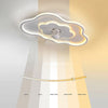 Modern LED Ceiling Fan with Light Dimmable Bedroom Living Room Cloud Fan Lamp UK