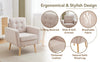 Tufted Upholstered Accent Armchair Mid Century Modern Occasional Lounge Chair