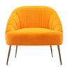 Velvet Upholstered Oyster Armchair Tub Chair Scallop Back 2 Seater Loveseat Sofa